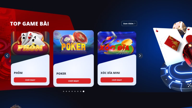 TOP Game bài đổi thưởng cực hấp dẫn tại Dabet Casino